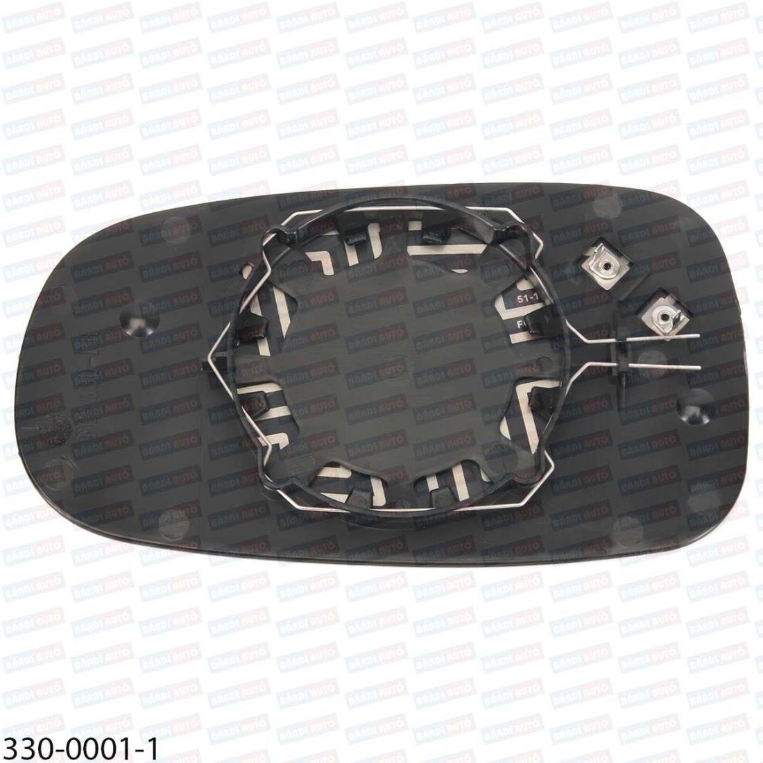 Mirror Glass with Plastic Holder Right Side SAAB 9-3 2003-2011