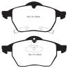 EBC 288-308mm Greenstuff Front Brake Pads SAAB 9-3 and 9-5 EBC 288-308mm Greenstuff Front Brake Pads SAAB 9-3 and 9-5