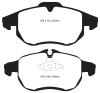 EBC 285 and 302mm Ultimax front brake pads SAAB 9-3 2003-2011 EBC 285 and 302mm Ultimax front brake pads SAAB 9-3 2003-2011
