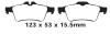 EBC 278 and 292mm Greenstuff rear brake pads SAAB 9-3 2004-2011 EBC 278 and 292mm Greenstuff rear brake pads SAAB 9-3 2004-2011