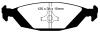 EBC DP2635 258mm Greenstuff Rear Brake Pads SAAB 9000 1984-1998 EBC DP2635 258mm Greenstuff Rear Brake Pads SAAB 9000 1984-1998
