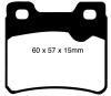 EBC 260 mm Yellowstuff rear brake pads SAAB 900 1994-1996