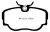EBC 280mm Yellowstuff front brake pads SAAB 9000 EBC 280mm Yellowstuff front brake pads SAAB 9000