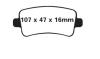 EBC 292 and 315 mm Greenstuff rear brake pads SAAB 9-5 2010-2011 EBC 292 and 315 mm Greenstuff rear brake pads SAAB 9-5 2010-2011
