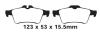 EBC 278 and 292 mm Ultimax rear brake pads SAAB 9-3 2004-2011 EBC 278 and 292 mm Ultimax rear brake pads SAAB 9-3 2004-2011