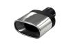 Rounded rectangular stainless steel tailpipe 85/150 mm 63,5 Rounded rectangular stainless steel tailpipe 85/150 mm 63,5