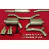 JT Sport Cat Back Exhaust with 3 silencers dual exit SAAB 9‑3 2.8TV6 FWD 2003‑2012