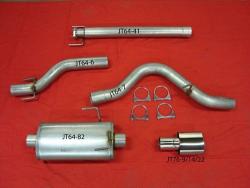 JT Sport Cat back Exhaust with 1 silencer SAAB 9-5 2.0 2.3 2004-2009