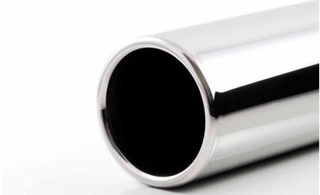Round Stainless Steel Exhasut Tailpipe with Rolled Edge 100mm TÜV/ABE Round Stainless Steel Exhasut Tailpipe with Rolled Edge 100mm TÜV/ABE