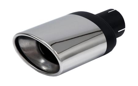 Oval stainless steel tailpipe 90/140 mm 76 Oval stainless steel tailpipe 90/140 mm 76