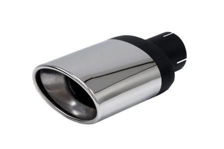 Oval Stainless Steel Tailpipe 90/140 mm 63,5