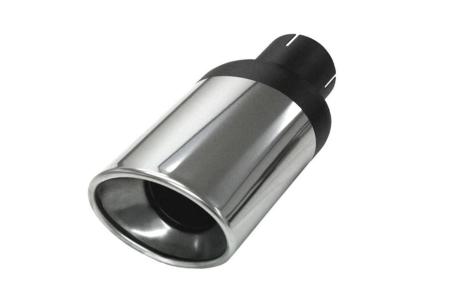 Oval stainless steel tailpipe 90/120 mm 63,5 Oval stainless steel tailpipe 90/120 mm 63,5