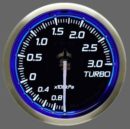 DEFI RACER N2 52mm Turbo Boost Pressure gauge max. 3.0 bar White