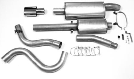 JT 76mm/3" Sport Exhaust Cat-back with 2 silencers SAAB 9‑3 Aero Viggen 1998-2002