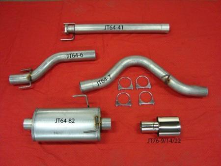 JT Sport Cat back Exhaust with 1 silencer SAAB 9-5 2.0 2.3 2004-2009