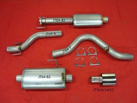 JT Sport Cat back Exhaust with 2 silencers SAAB 9‑5 2.0 2.3 1998‑2005