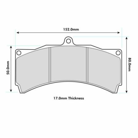 FERODO DS2500 FRP3076H fékbetétek AP Racing D2 Racing K-sport fékszettekhez