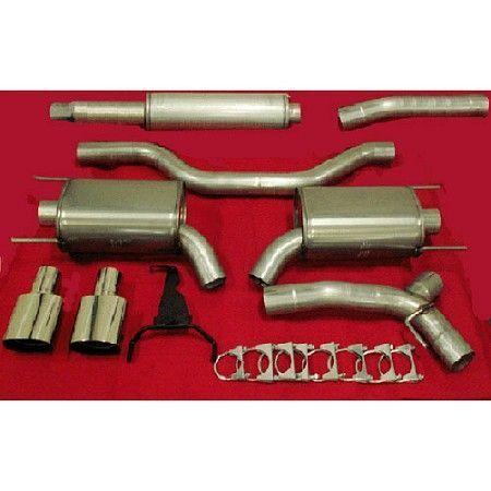 JT Sport Exhaust with Cat with 2 Silencers SAAB 9‑3 2.8TV6 FWD 2005‑2012