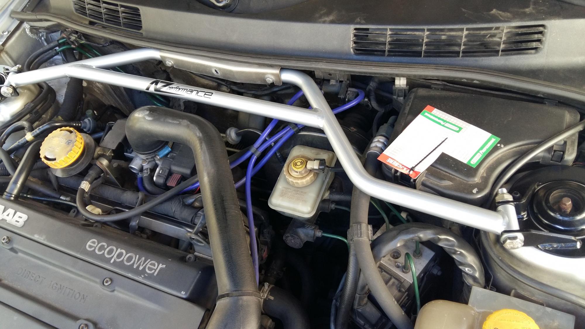 AZperformance AZperformance strut brace SAAB 9‑3 Viggen LHD Silver