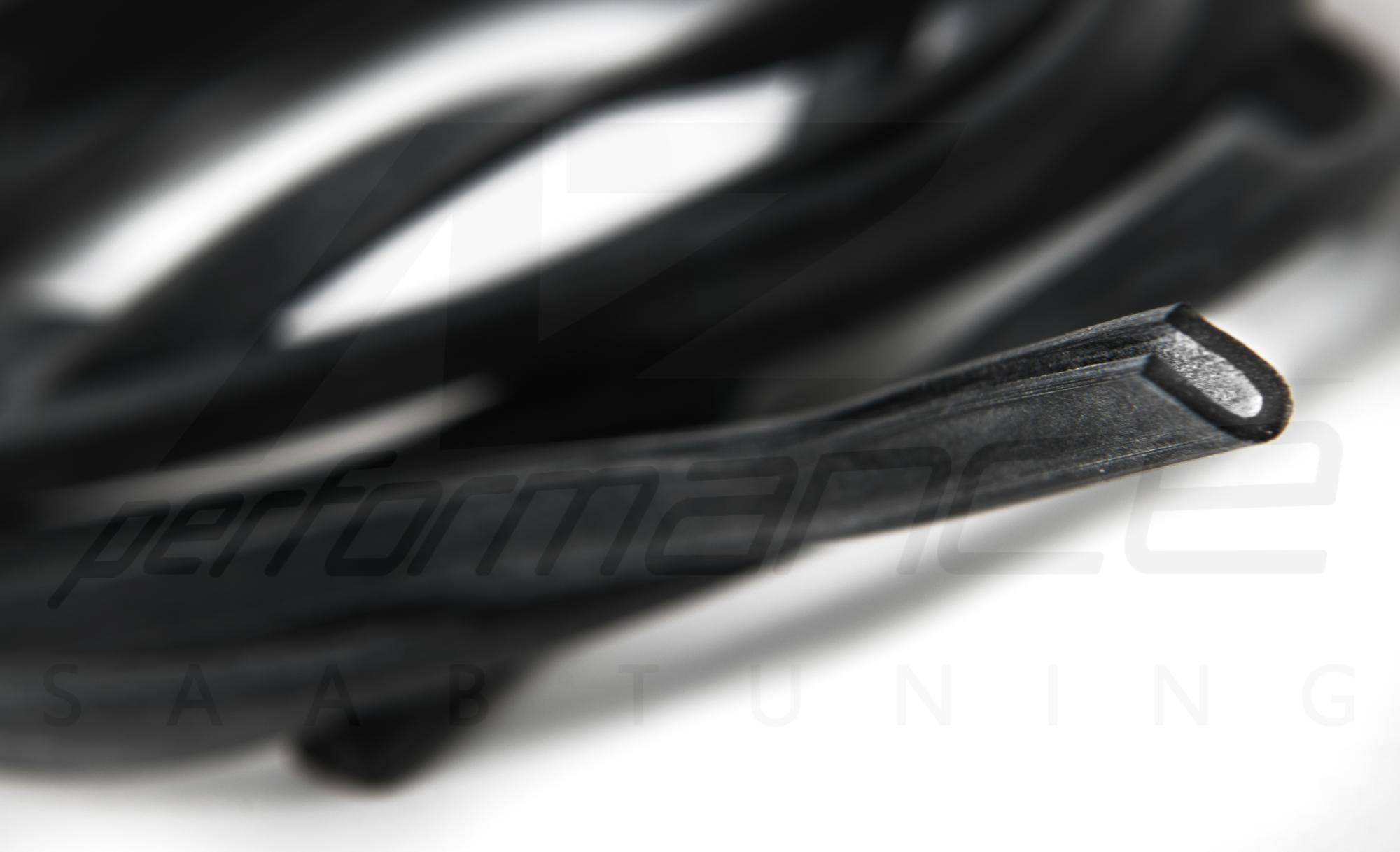 Black Carbon Fiber Roof Molding Trim Kit for Saab 900 1994, 1995, 1996, 1997, 1998 main image 1